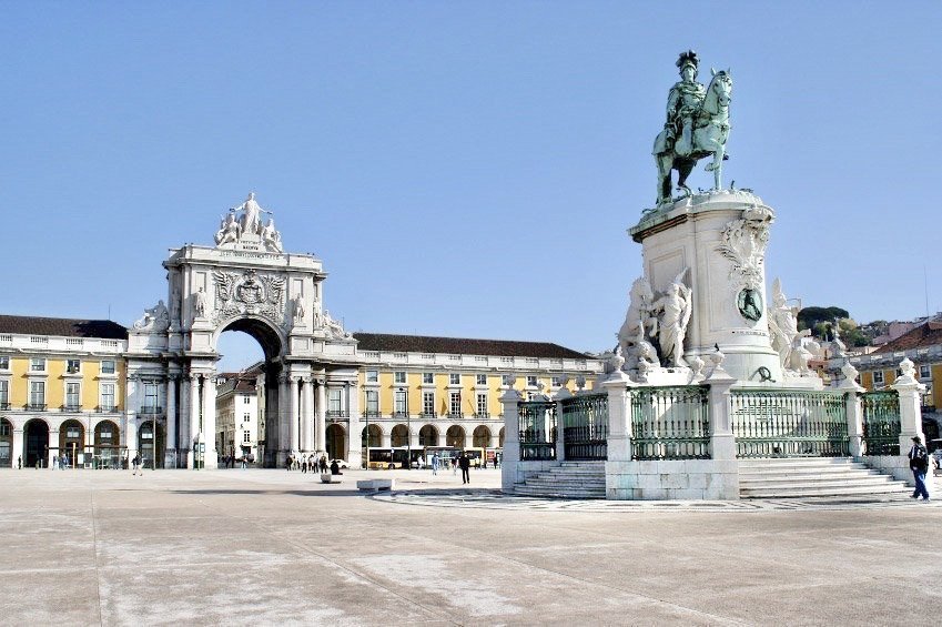 商業廣場, Praça do Comércio, commerce square, 奧古斯塔凱旋門, Arco da Rua Augusta
