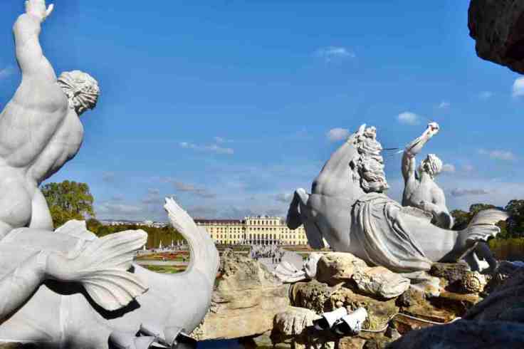 Schloss Schönbrunn, 美泉宮, 熊布朗宮, 花園, Garden, 海神噴泉, Neptune Fountain