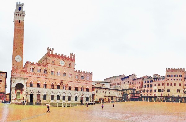 田野廣場, 貝殼廣告, Piazza del Campo